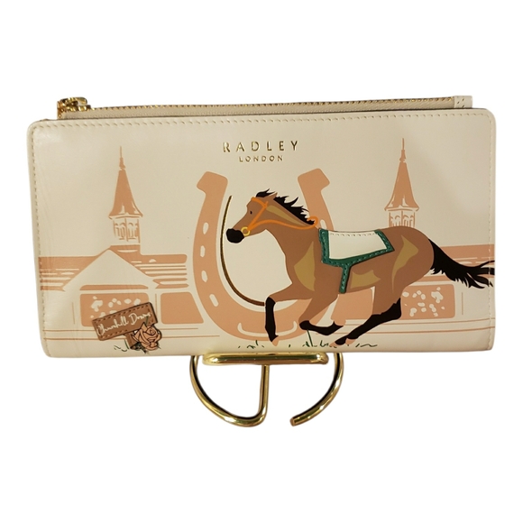 NWT! SET! Radley London Churchill Downs Kentucky Derby Tote w/ Wallet & Dusty - Picture 2 of 9